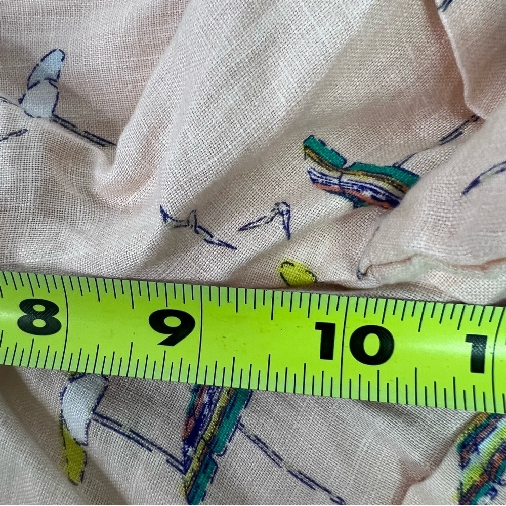 NWT C&C California Women’s Shorts Sz 4 - 100% Linen Cuffs Multi Colors Pockets - Picture 8 of 10